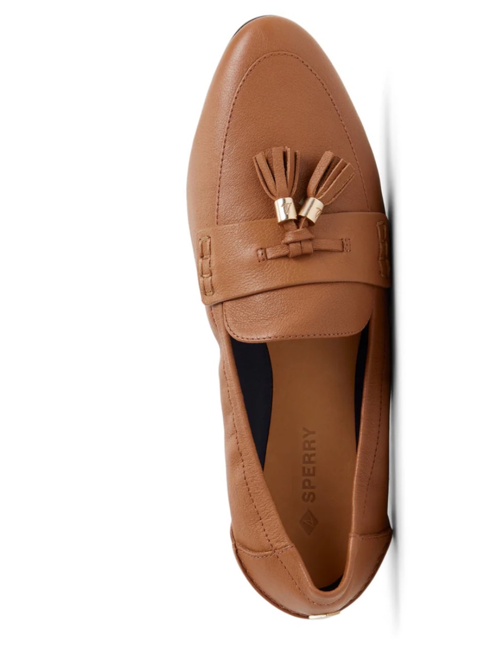 NIB Sperry Cognac Leather Cora Loafer, Size 8.5 - Picture 7 of 7